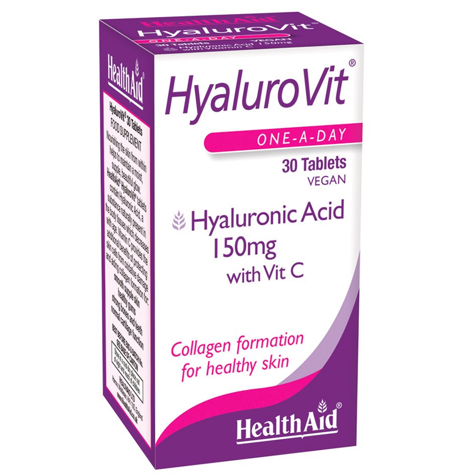 Health Aid Hyalurovit 150mg Επανόρθωση Της Επιδερμίδας 30tabs