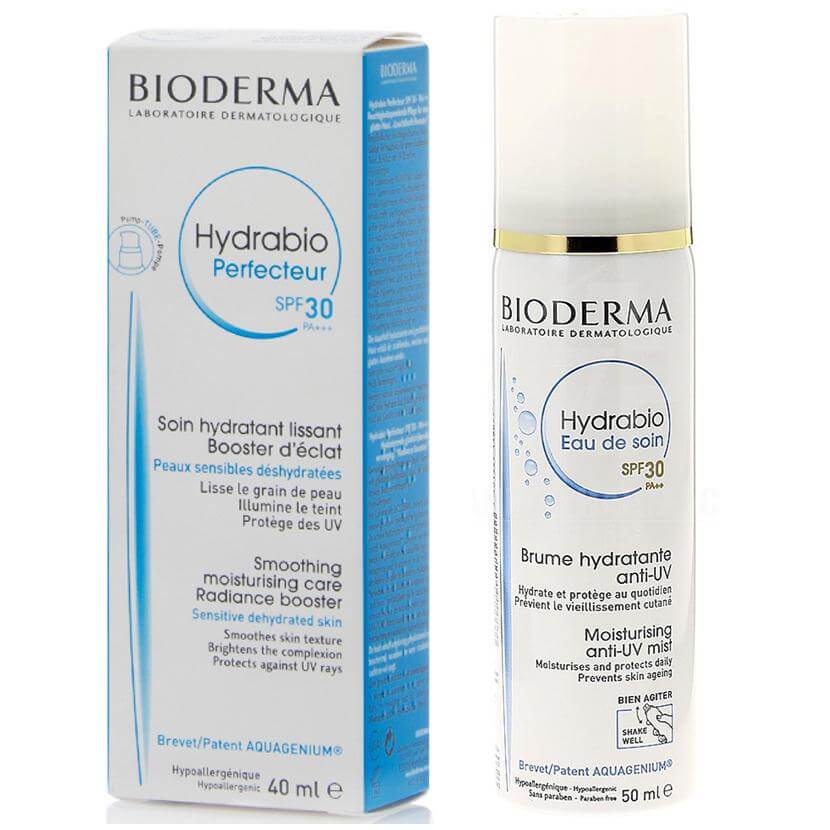 Bioderma Πακέτο Προσφοράς Hydrabio Perfecteur Spf30 Κρέμα Λάμψης για Αφυδατωμένα Δέρματα 40ml & Hydrabio Eau de Soin Spf30 50ml