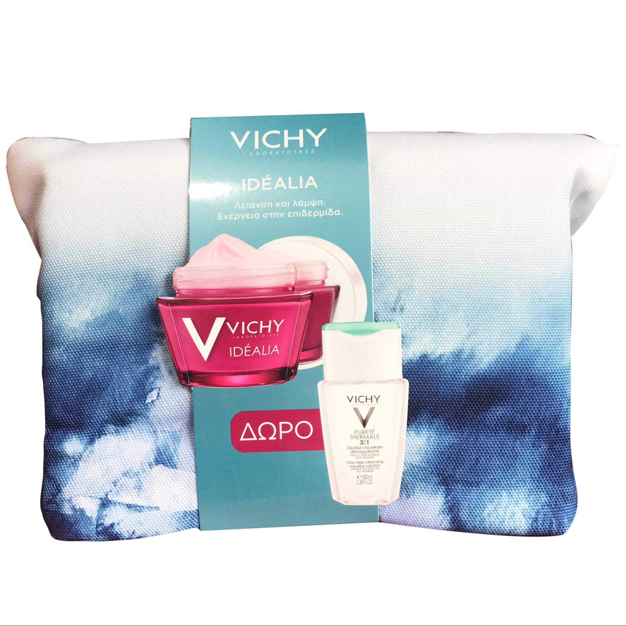 Vichy Πακέτο Προσφοράς Idealia Κρέμα Ημέρας 50ml & Δώρο Purete Thermale 3-in-1 100ml & Mineral 89 1.5ml – Ξηρές