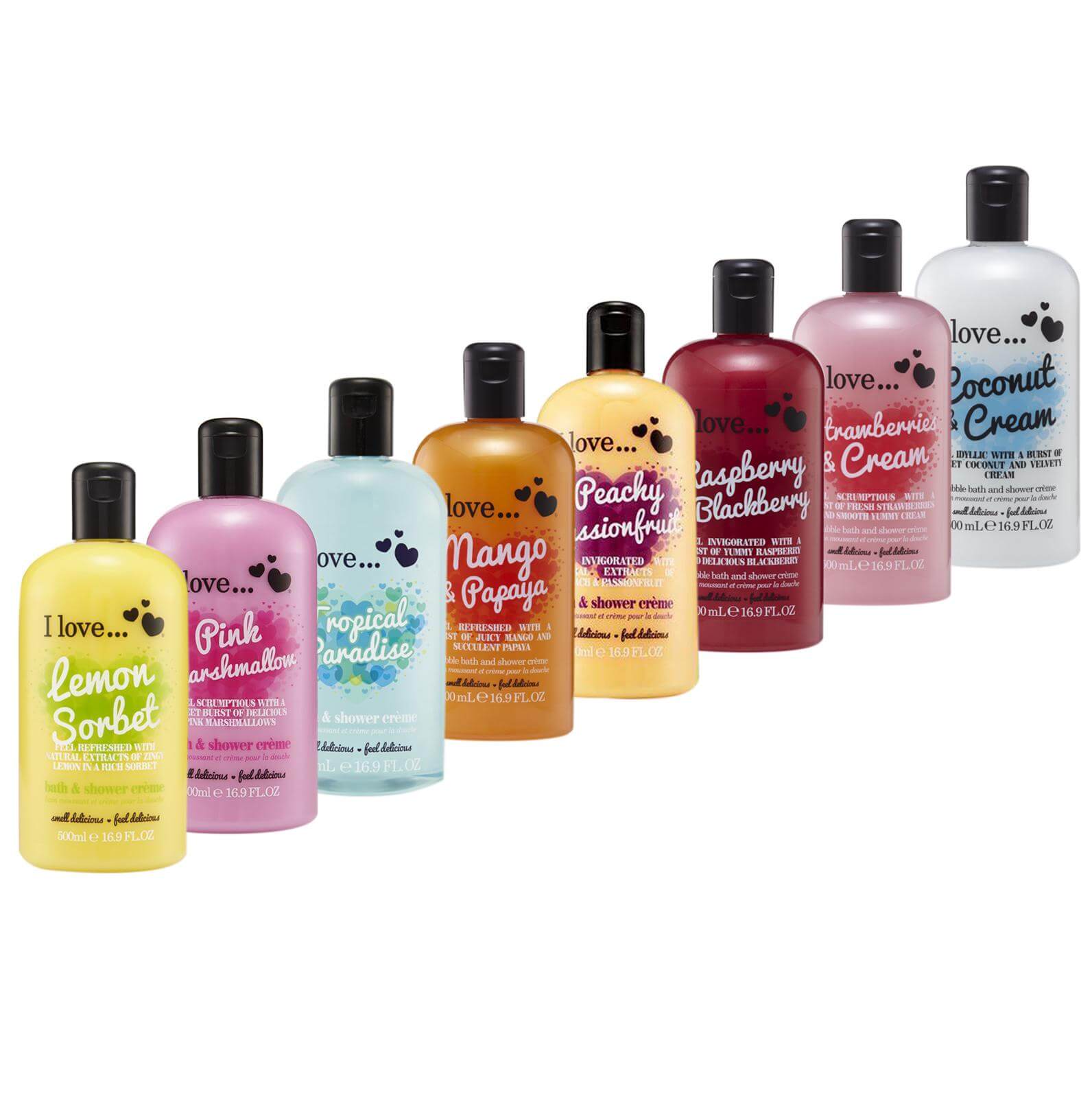 I love… Bath & Shower Creme Ενυδατικό Αφρόλουτρο 500ml – Raspberry Ripple