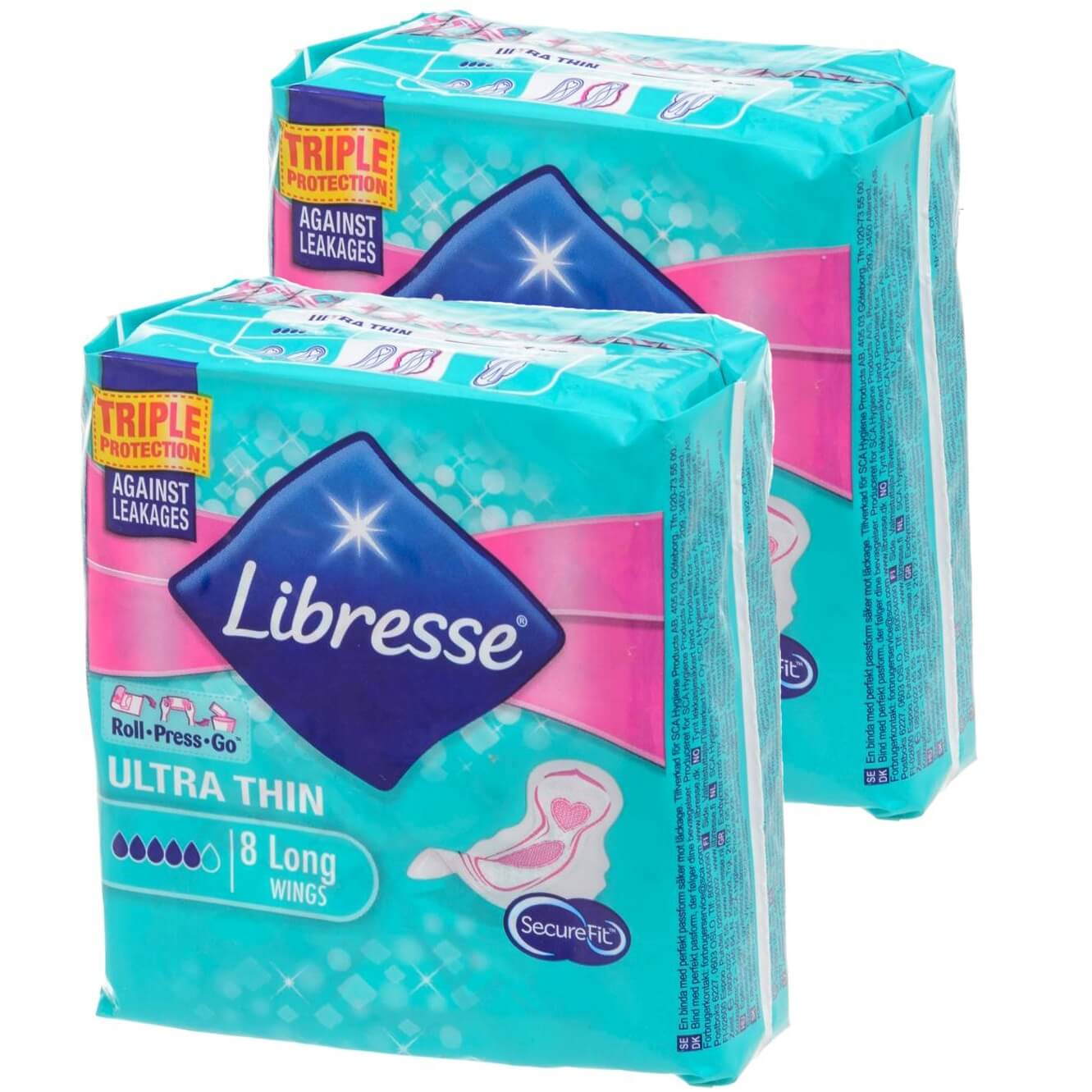 Libresse Ultra Thin Σερβιέτες με Φτερά 2×8 Τεμάχια Promo -1€