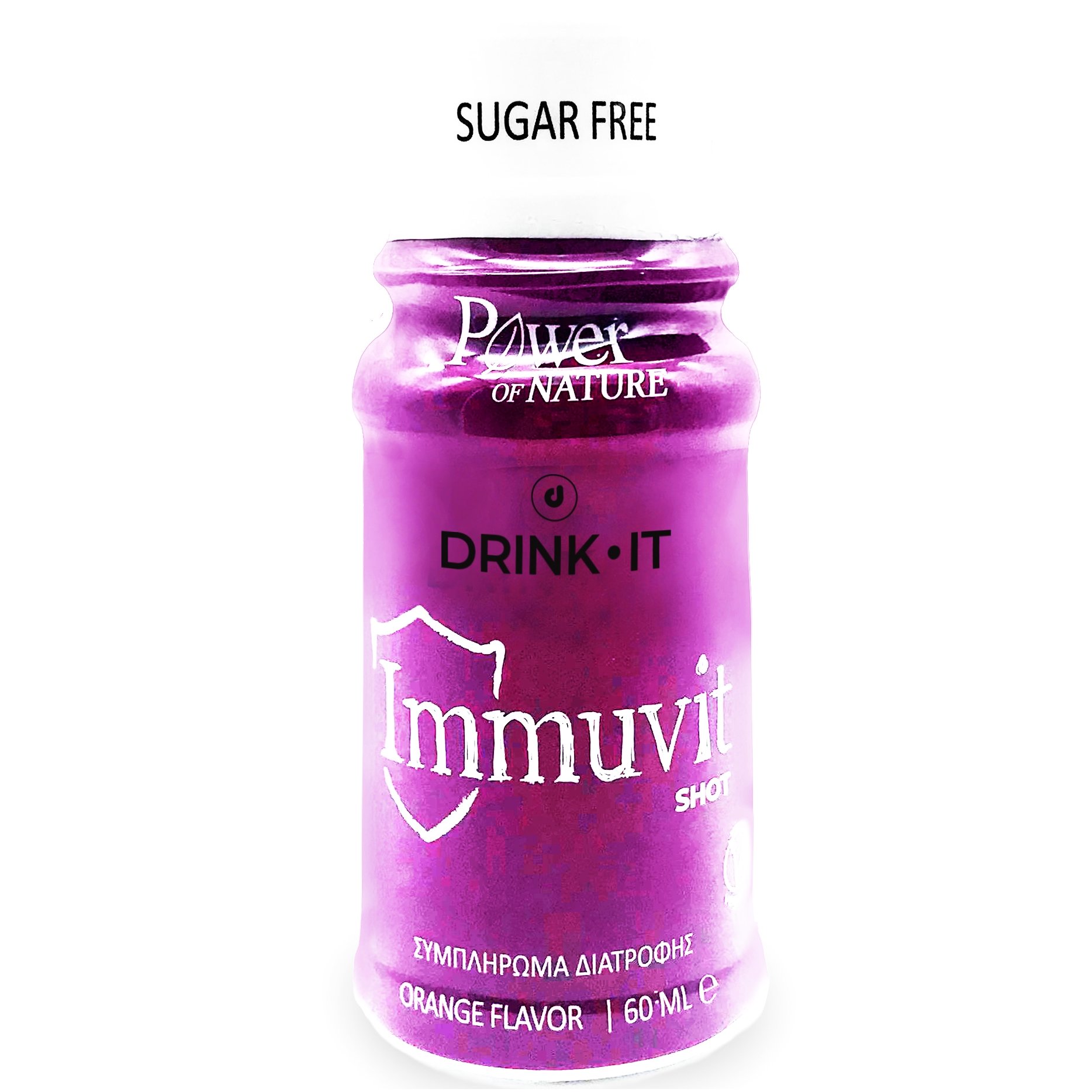 Power Health Drink It Immunvit Shot Συμπλήρωμα Διατροφής για την Ενίσχυση του Ανοσοποιητικού με Γεύση Πορτοκάλι 60ml