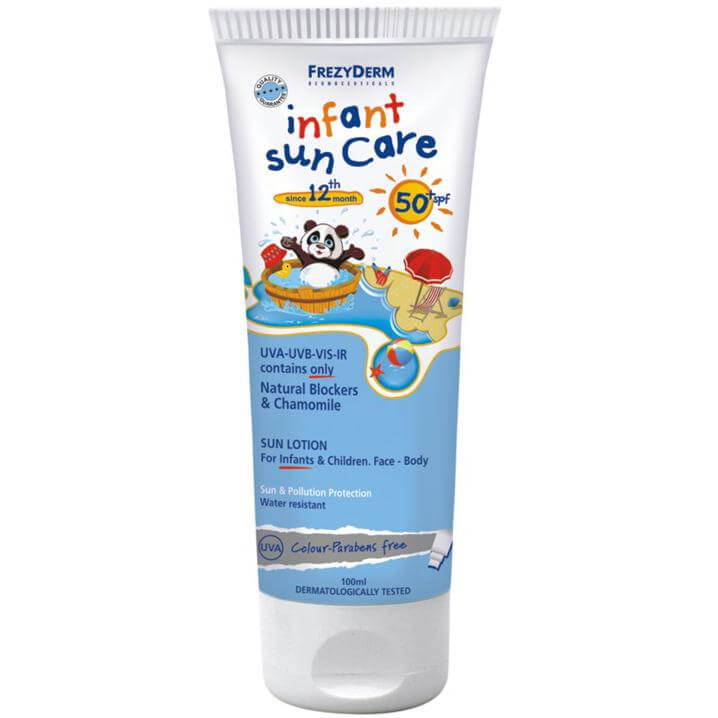 Frezyderm Infant Sun Care SPF50+ Αντηλιακό Γαλάκτωμα Για Την Ευαίσθητη Νηπιακή Και Παιδική Επιδερμίδα 100ml