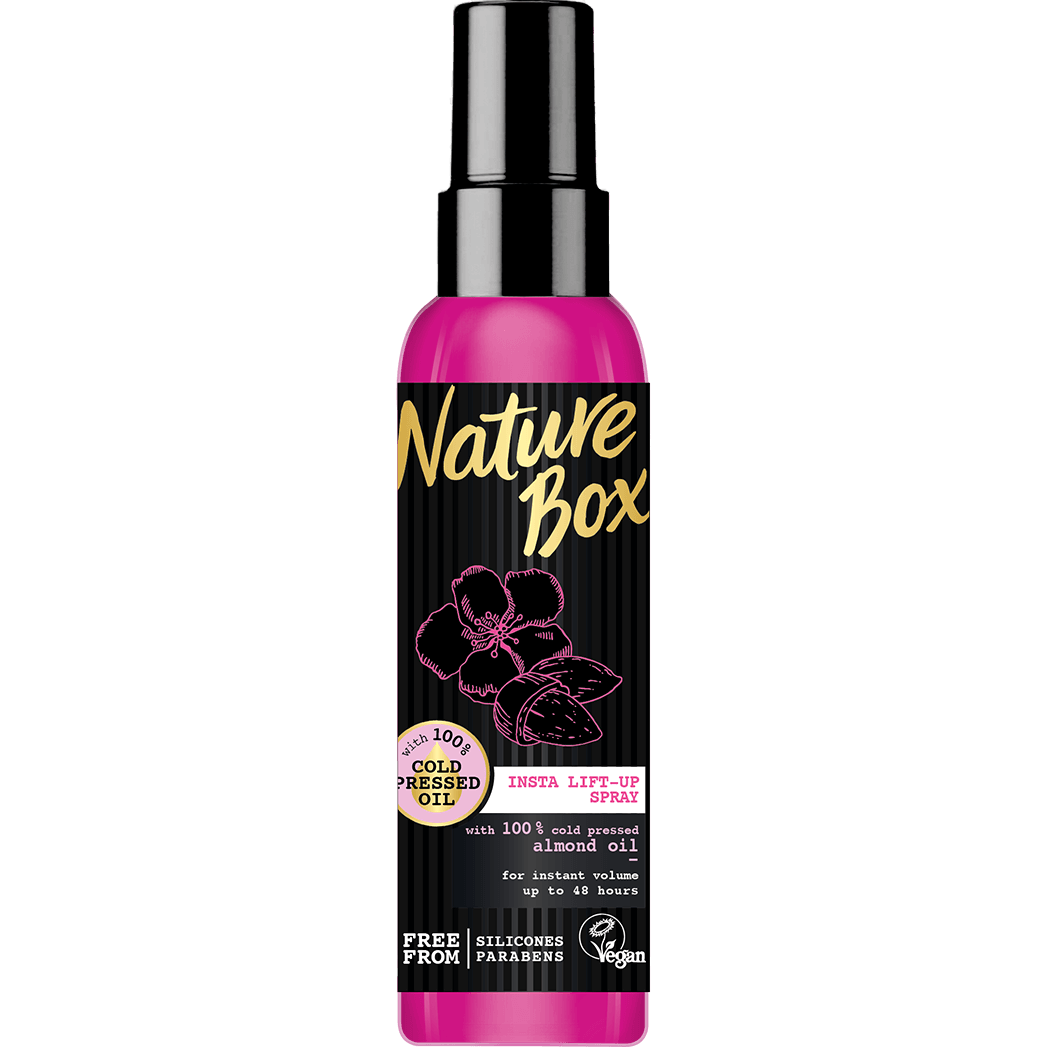 Nature Box Insta Lift-Up Spray Περιποίησης Μαλλιών για Όγκο με Έλαιο Αμυγδάλου 150 ml