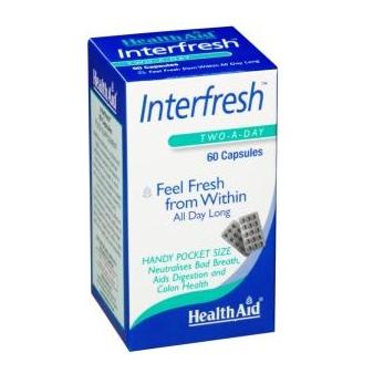 Health Aid Interfresh Breath Fresh Δρα Θετικά Στο Φρεσκάρισμα Της Αναπνοής 60caps