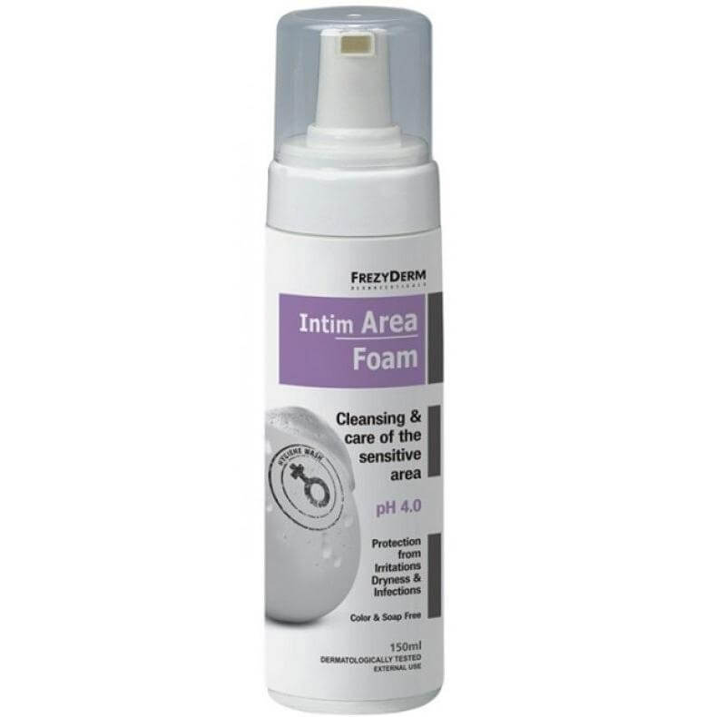 Frezyderm Intim Area Foam pH4 Απαλός Αφρός για τον Καθημερινό Αποτελεσματικό Καθαρισμό της Ευαίσθητης Περιοχής 150ml