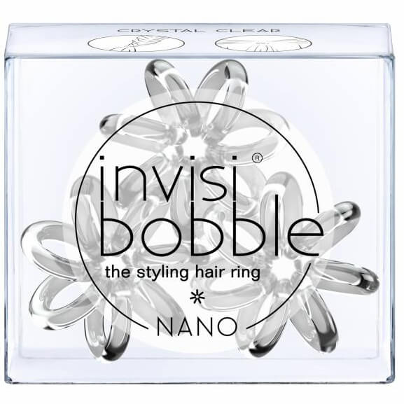 Invisibobble Nano Crystal Clear Λαστιχάκι Μαλλιών 3 Τεμάχια