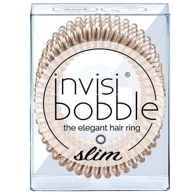 Invisibobble Slim Bronze me Pretty Λαστιχάκι Μαλλιών 3 Τεμάχια