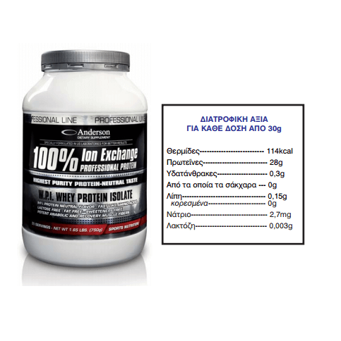 Anderson Ion Professional Neutral Flavor 100% Protein 750g