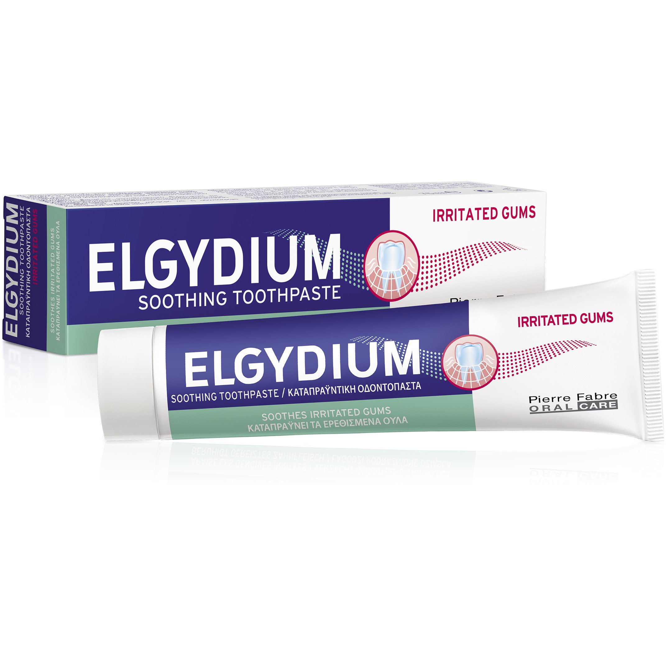 Elgydium Irritated Gums Soothing Toothpaste Οδοντόκρεμα για Ερεθισμένα Ούλα 75ml
