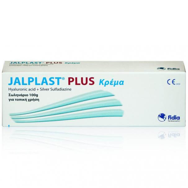 Jalplast Plus Cream Επουλωτική Κρέμα Με Υαλουρονικό Οξύ για την Αντιμετώπιση Δερματικών Βλαβών 100gr