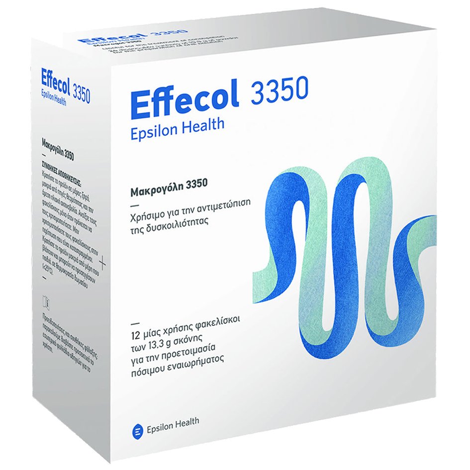 EPSILON HEALTH Effecol 3350 Ιατροτεχνολογικό Βοήθημα για την Αντιμετώπιση της Χρόνιας Δυσκοιλιότητας 12 Sachets