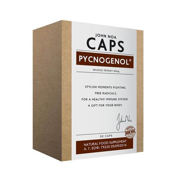 John Noa Caps Pycnogenol Συμπλήρωμα Διατροφής με Αντιοξειδωτικές Ιδιότητες 30 Κάψουλες