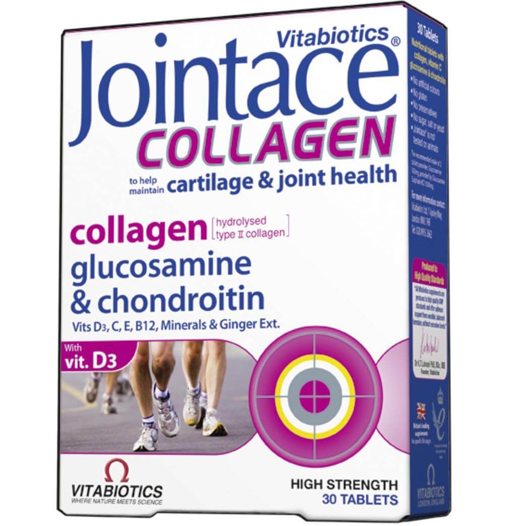 Vitabiotics Jointace Collagen Συμπλήρωμα Διατροφής που Συμβάλλει Στην Υγεία των Αρθρώσεων 30tabs
