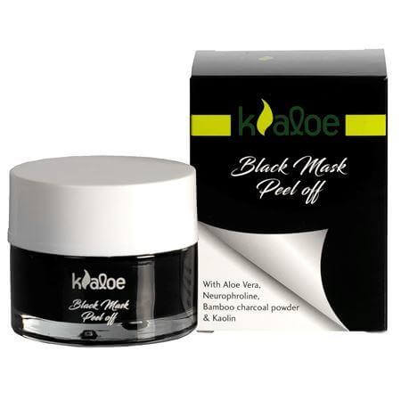 Kaloe Black Mask Peel Off, Μαύρη Μάσκα Καθαρισμού & Aπολέπισης για Λιπαρές Επιδερμίδες με Τάση Ακμής με Aloe Vera 50ml