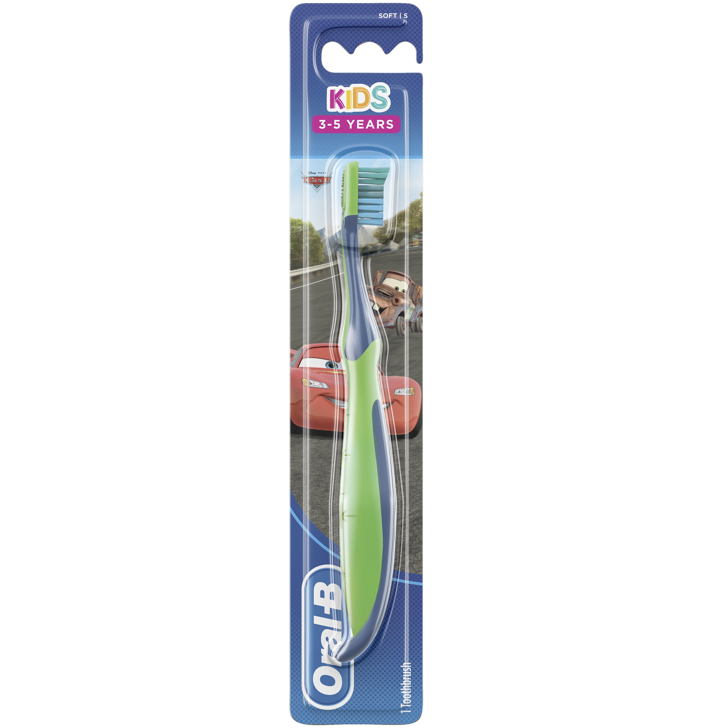 Oral-B Kids Cars Χειροκίνητη Παιδική Οδοντόβουρτσα Soft, 3-5 Ετών 1 Τεμάχιο – κόκκινο