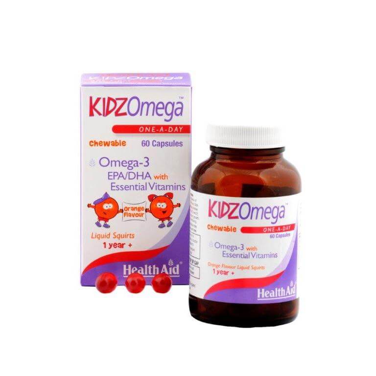 Health Aid Kidz Omega Orange Σωστή Ανάπτυξη Του Οργανισμού 60tabs