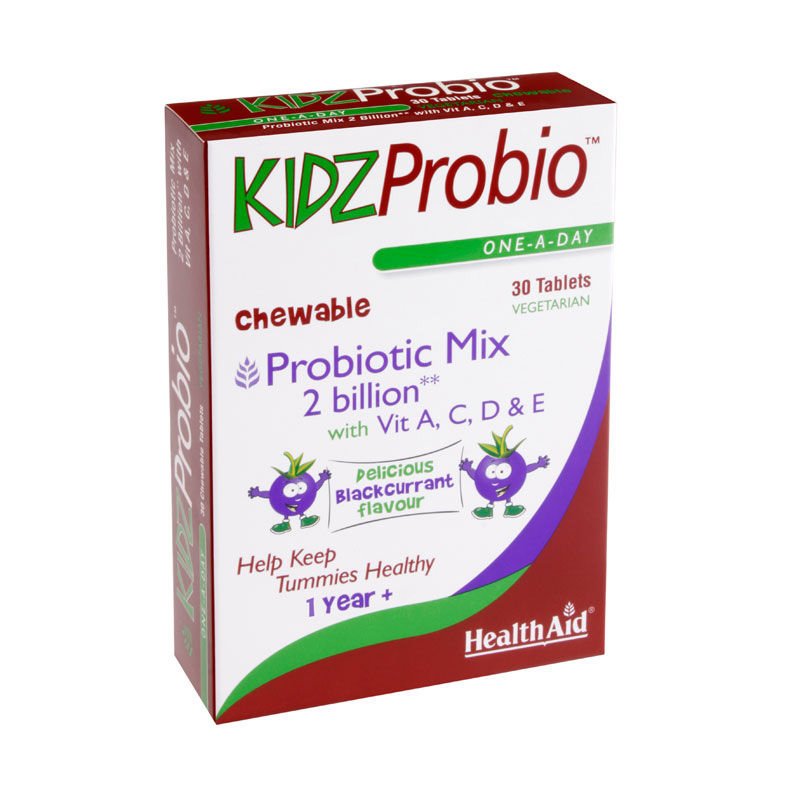 Health Aid Kidz Probio Εξαιρετική Σύνθεση Προβιοτικών 2 Δις Υψηλών Προδιαγραφών για Παιδιά 30 Μασώμενες Ταμπλέτες