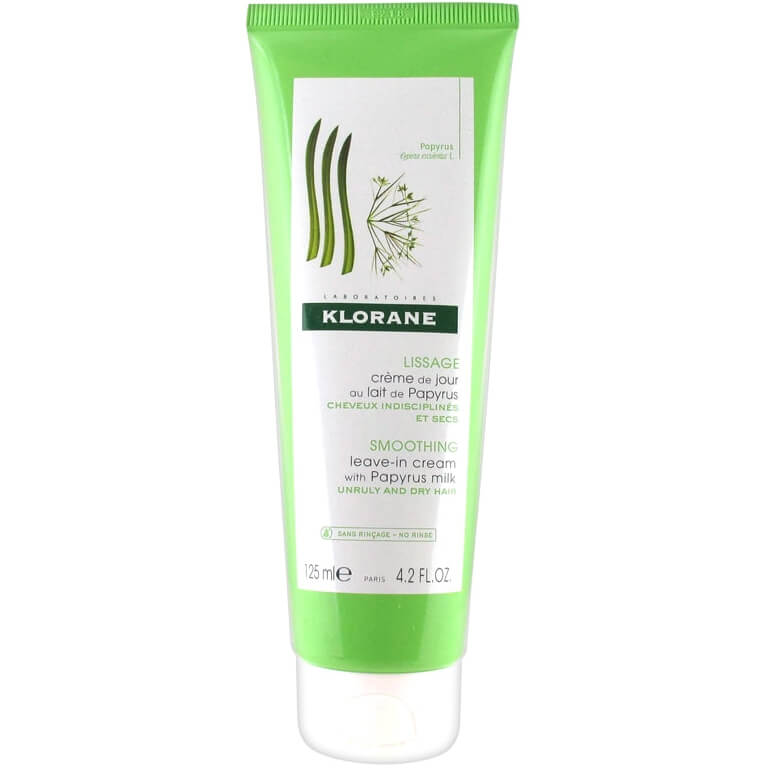 Klorane Creme De Jour Sans Rincage Au Lait De Papyrus Κρέμα Λείανσης για Ατίθασα & Ξηρά Μαλλιά 125ml