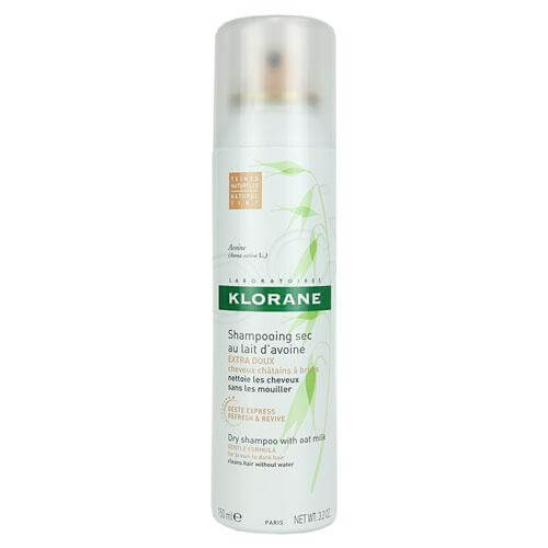 Klorane Shampoo Sec Spray Avoine Ξηρό Σαμπουάν Με Γαλάκτωμα Βρώμης για Ανοιχτά ή Σκούρα Καστανά Μαλλιά 150ml