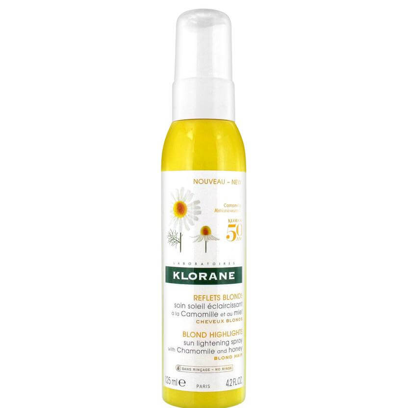 Klorane Blond Highlights Sun Lightening Spray With Chamomille & Honey Spray Ανάδειξης της Λάμψης στα Ξανθά Μαλλιά 125ml