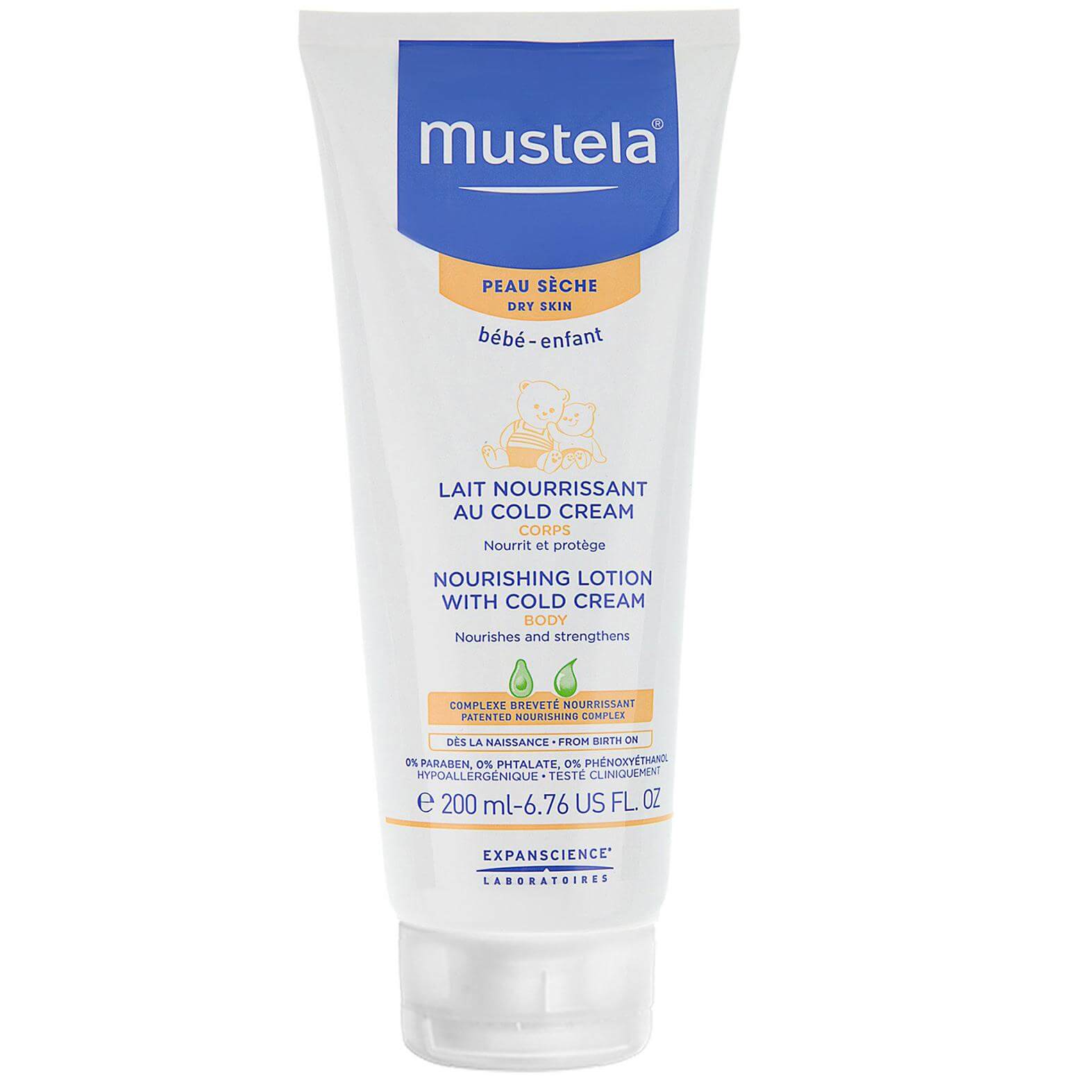 Mustela Nourishing Lotion With Cold Cream Βρεφικό-Παιδικό Γαλάκτωμα Σώματος για Ξηρό Δέρμα 200ml