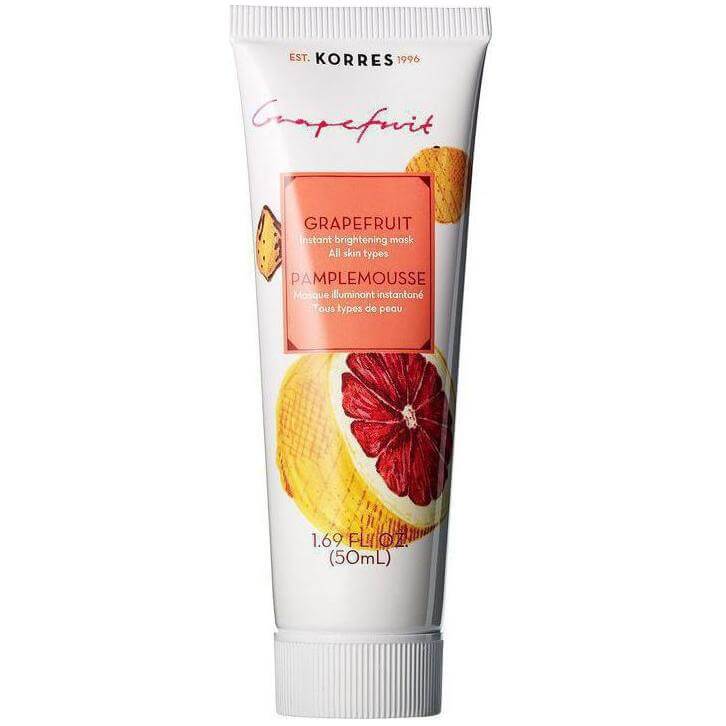Korres Μάσκα Άμεσης Λάμψης Grapefruit Όλοι οι Τύποι Δέρματος 18ml