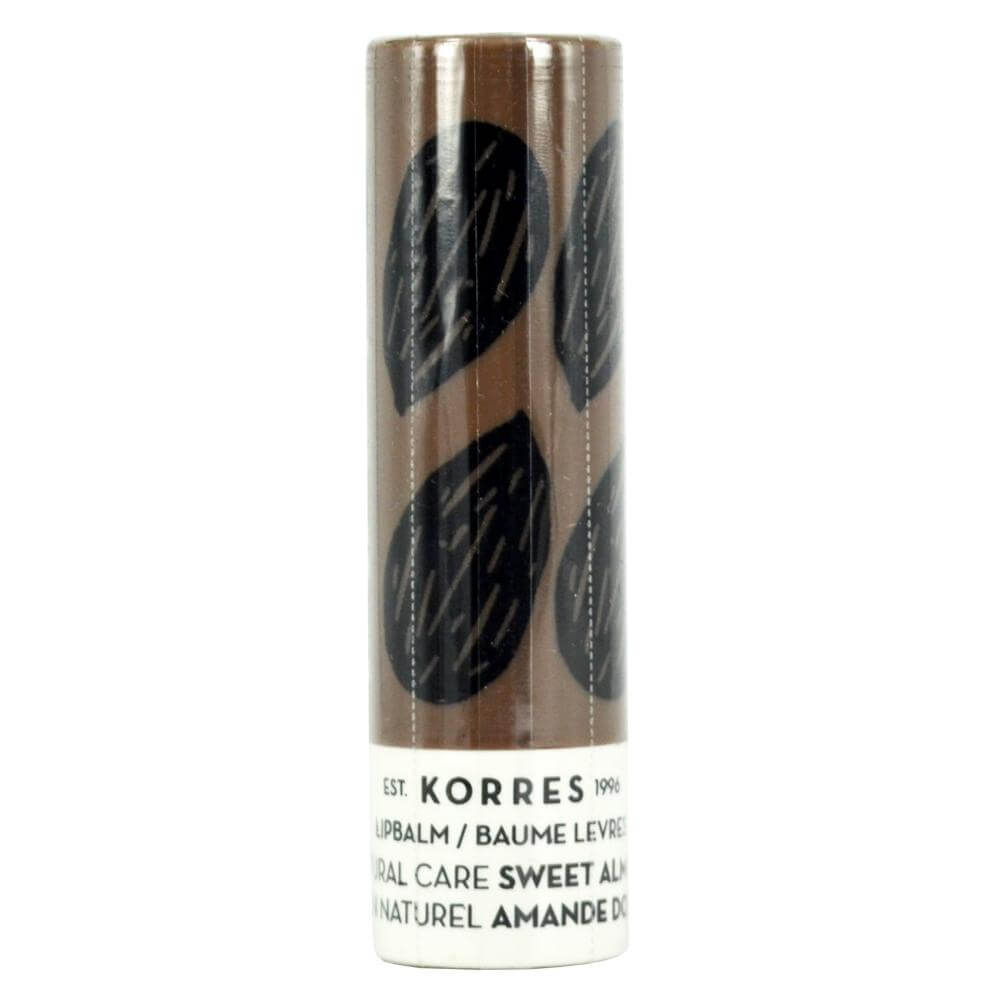 Korres Lip Balm Natural Care Sweet Almond Εντατική Θρέψη & Επανόρθωση για τα Χείλη με Αμυγδαλέλαιο 5ml