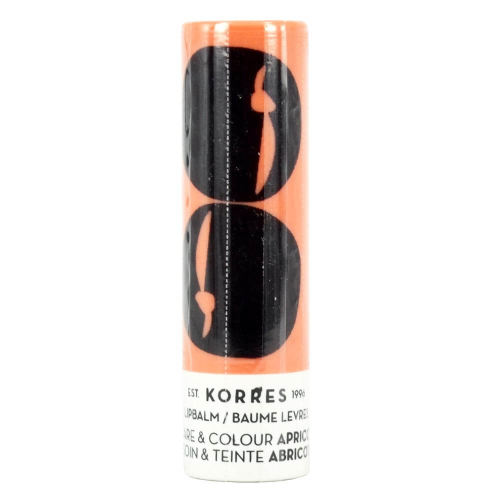 Korres LipBalm Care & Colour Apricot Φροντίδα με Χρώμα, Εντατική Θρέψη & Επανόρθωση για τα Χείλη με Βερίκοκο 5ml