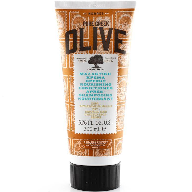 Korres Pure Greek Olive Μαλακτική Κρέμα Θρέψης για Ξηρά & Αφυδατωμένα Μαλλιά 200ml