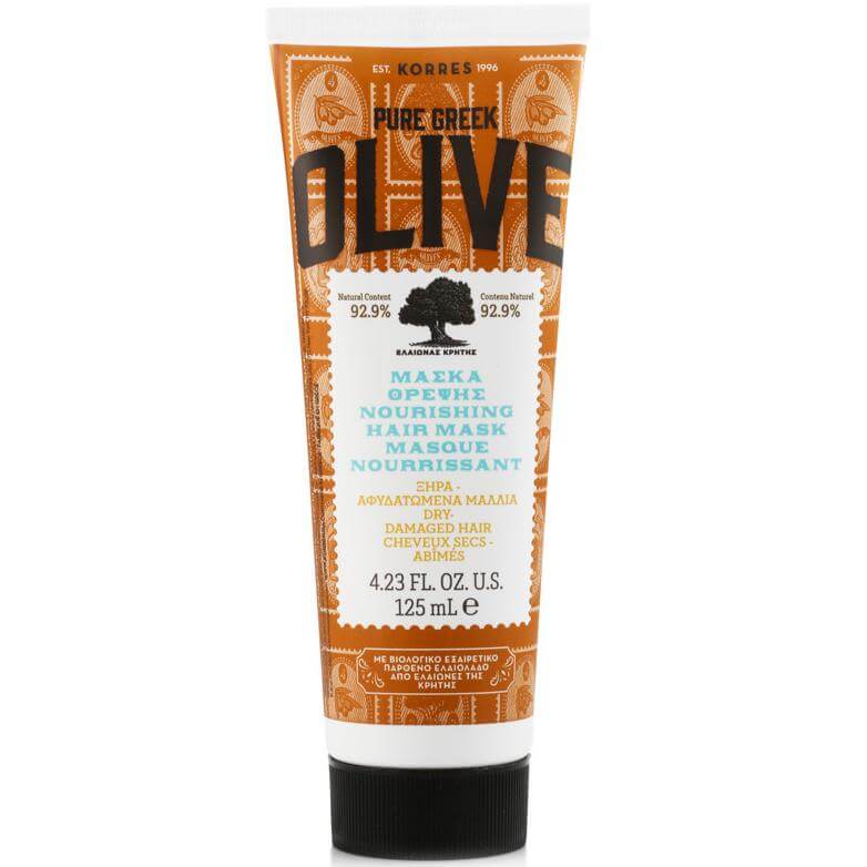 Korres Pure Greek Olive Μάσκα Θρέψης για Ξηρά & Αφυδατωμένα Μαλλιά 125ml
