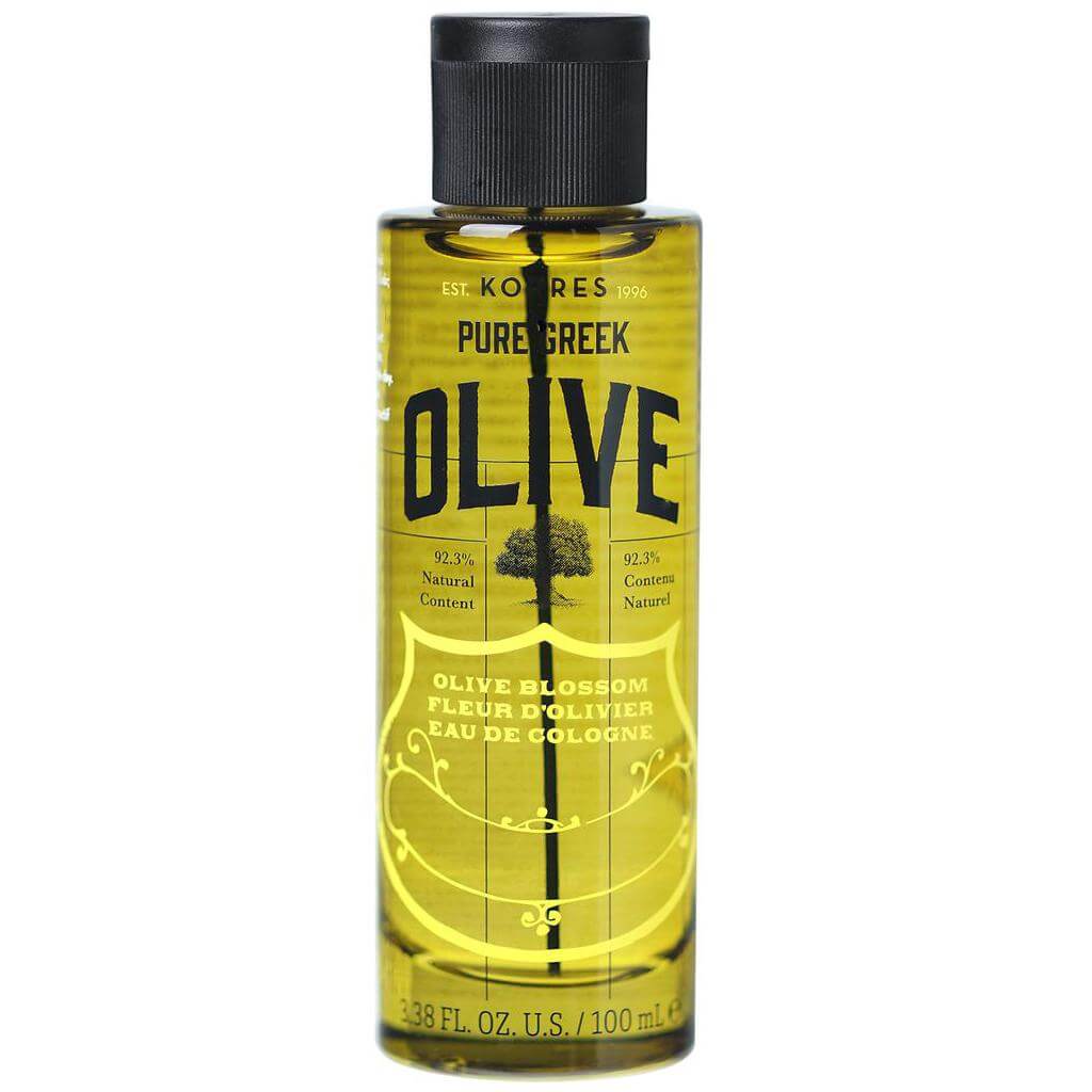 Korres Pure Greek Olive Eau de Cologne Olive Blossom Αναζωογονητική Κολώνια με Άρωμα από Άνθη Ελιάς 100ml