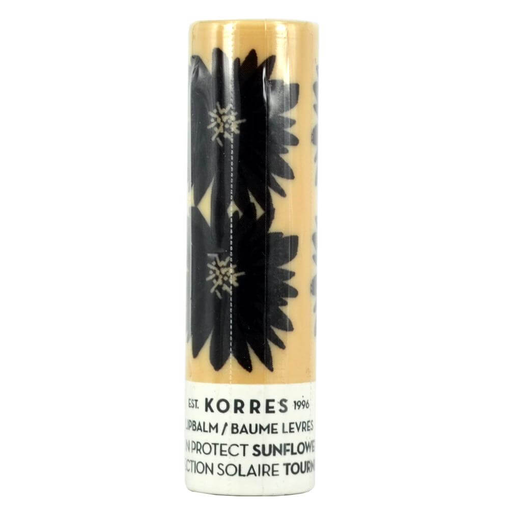Korres Lip Balm Sun Protect Sunflower Spf20 Φροντίδα Αντηλιακής Προστασίας Εντατική Θρέψη & Επανόρθωση Χειλιών με Ηλίανθο 5ml