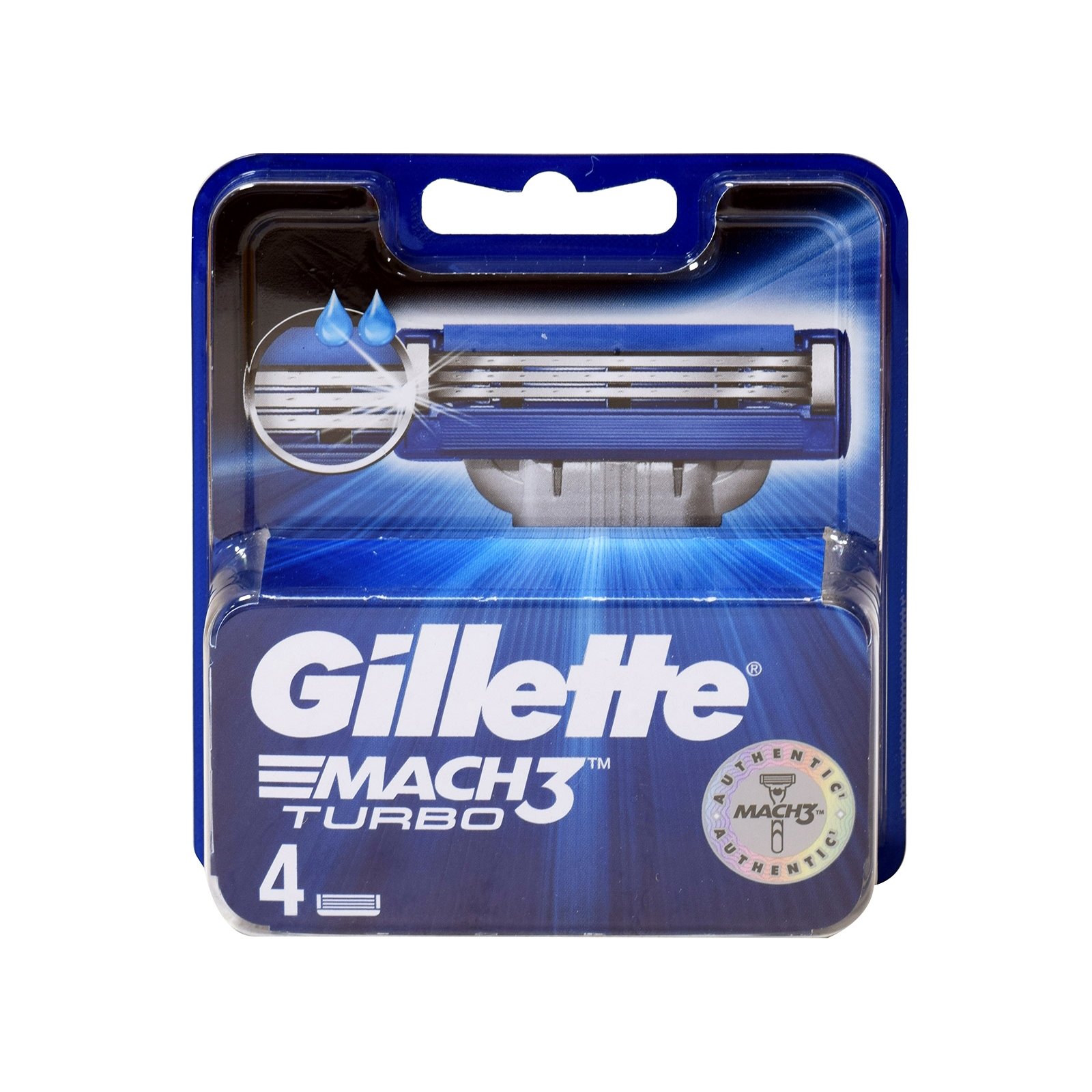 Gillette Mach3 Turbo Ανταλλακτικά Ξυραφάκια Αντρικά 4τεμάχια