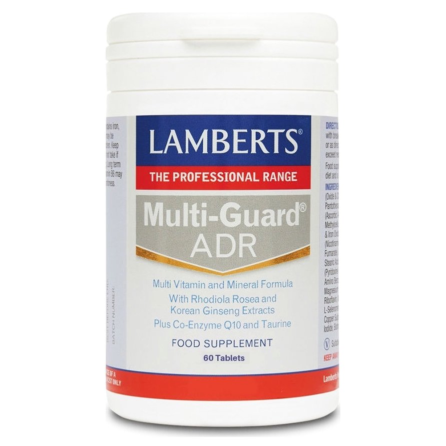 Lamberts Multi Guard ADR Πολυφόρμουλα Ενέργειας & Τόνωσης με Rhodiola ,Korean Ginseng ,Q10 & Ταυρίνη 60tabs