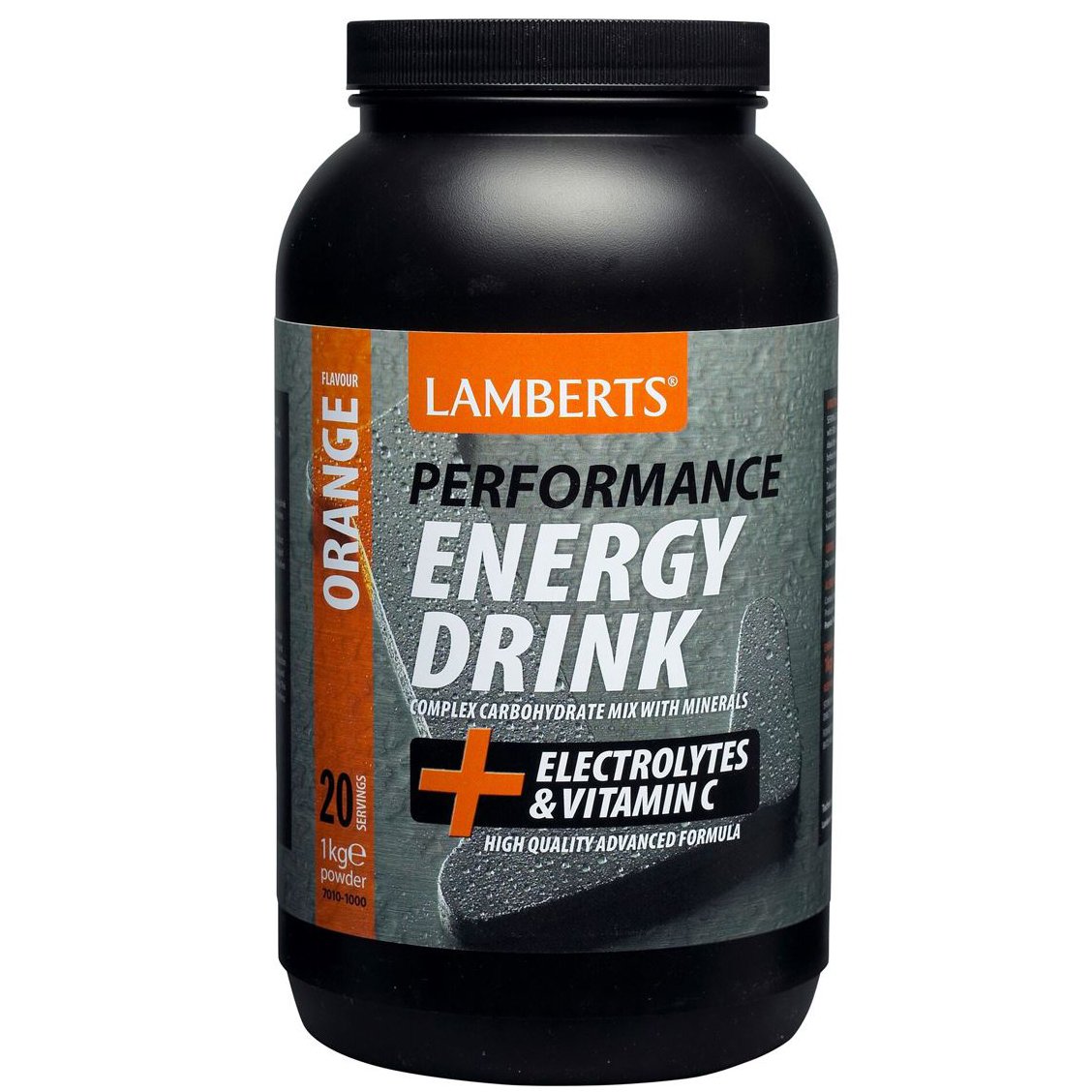 Lamberts Performance Energy Drink Συμπλήρωμα Διατροφής με Ηλεκτρολύτες & Σύνθετους Υδατάνθρακες με Γεύση Πορτοκάλι 1000g