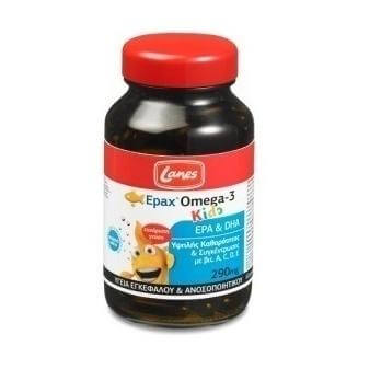 Lanes Epax Omega-3 Kids 290mg, Παιδικό Συμπλήρωμα Διατροφής 60 Μασώμενες Κάψουλες