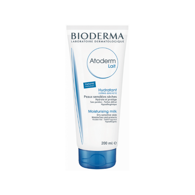 Bioderma Atoderm Lait / Milk – Ενυδατικό Γαλάκτωμα. Χωρίς Άρωμα, Χωρίς Paraben 200ml