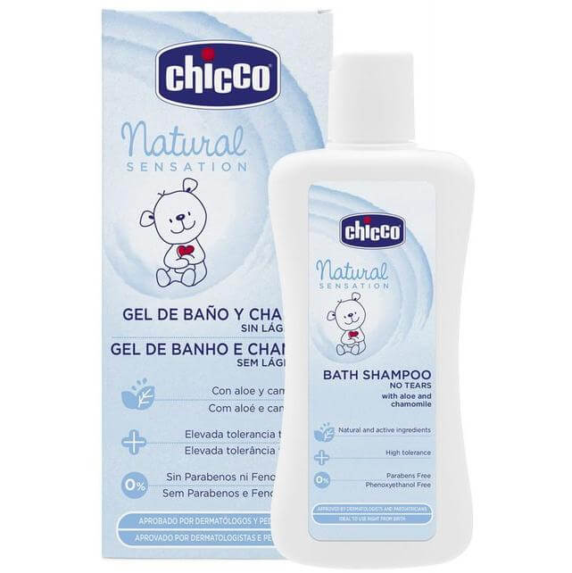 Chicco Natural Sensation Bath Shampoo Βρεφικό Σαμπουάν με Αλόη & Χαμομήλι 200ml
