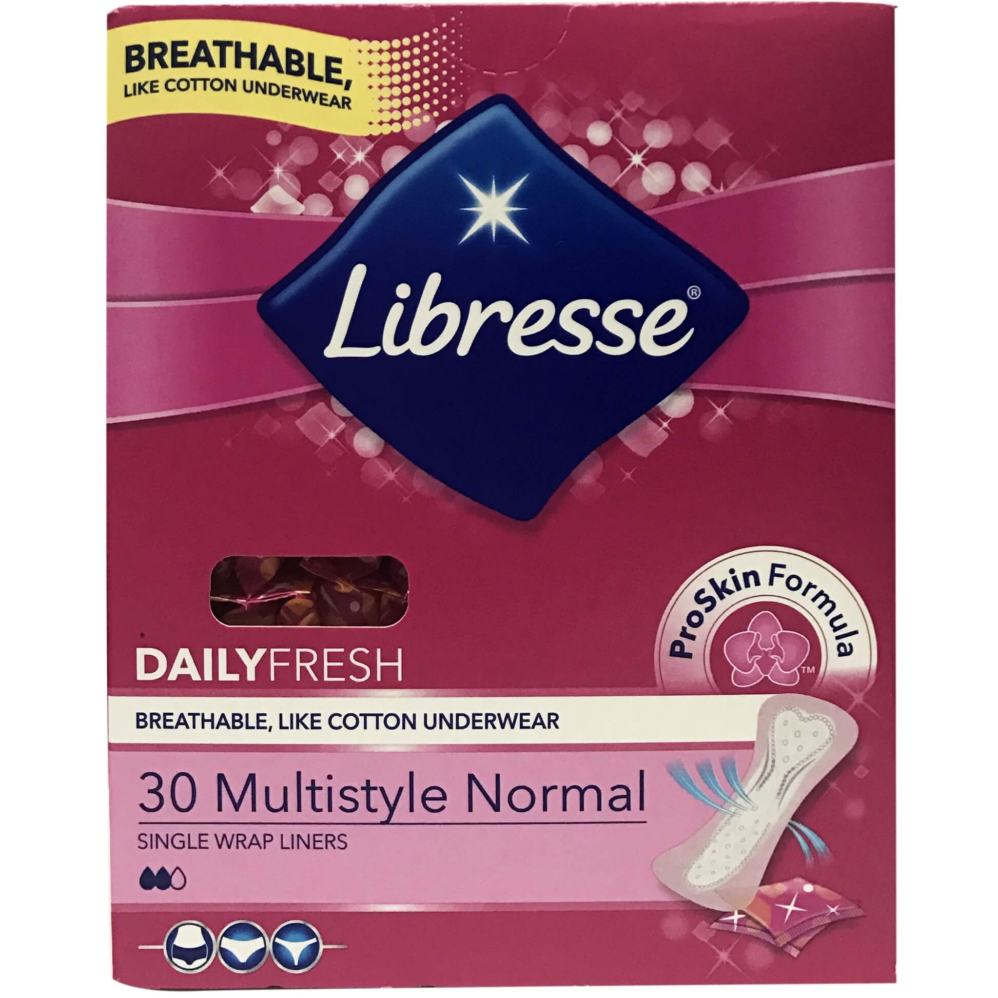 Libresse Daily Fresh Multistyle Normal Σερβιέτες 30 Τεμάχια