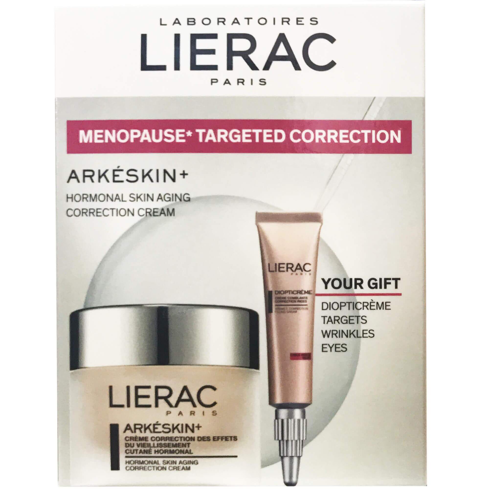 Lierac Arkeskin+ Κρέμα Προσώπου Κατά της Ορμονολογικής Γήρανσης 50ml & Δώρο Lierac Diopticreme Αντιρυτιδική Κρέμα Ματιών 10ml