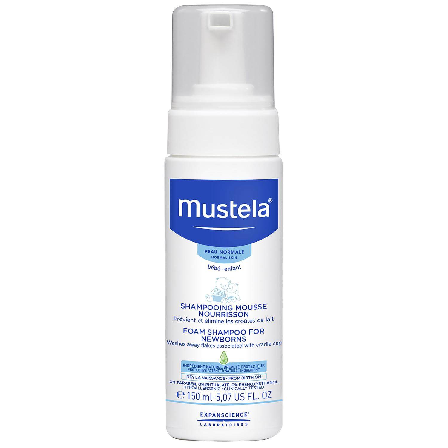 Mustela Foam Shampoo for Newborns Σαμᴨουάν σε Μορφή Αφρού για Νεογνά 150ml