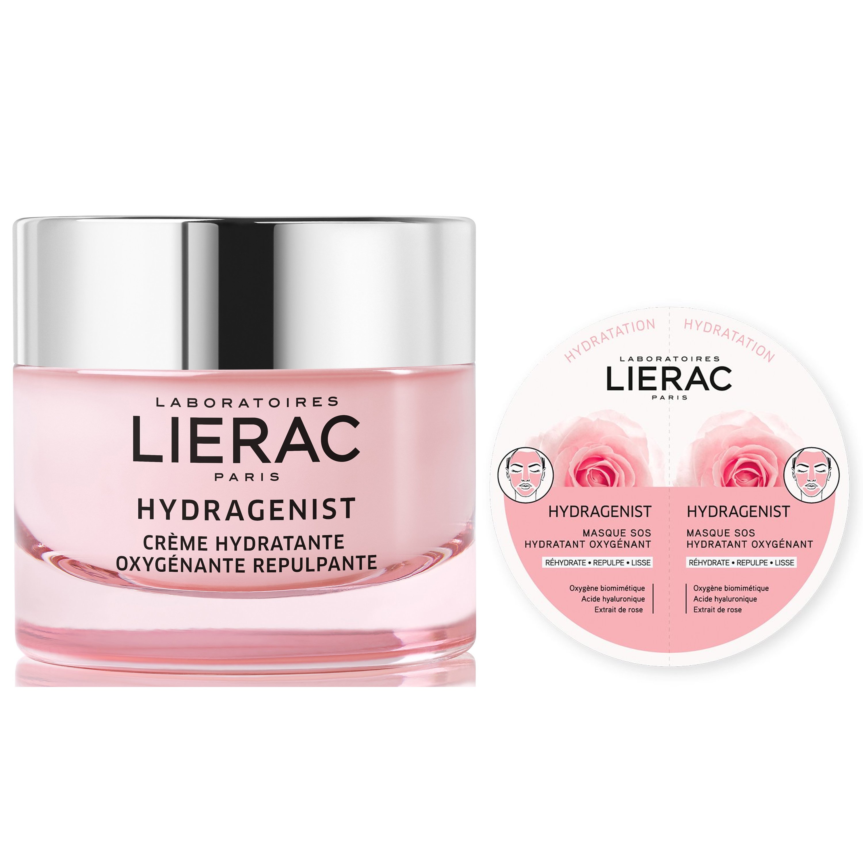Lierac Πακέτο Προσφοράς Duo Masks Hydragenist Masque SOS Hydratant Oxygenant 2x6ml & Hydragenist Creme 50ml
