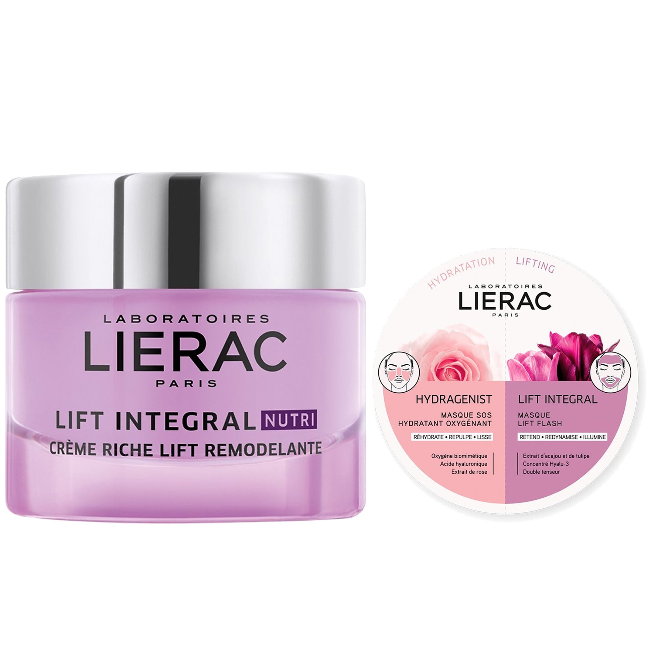 Lierac Πακέτο Προσφοράς Lift Integral Nutri Sculpting Lift Rich Cream 50ml & Duo Masks Hydragenist Masque SOS Hydratant Oxygenant & Lift Integral Masque Lift Flash 2x6ml