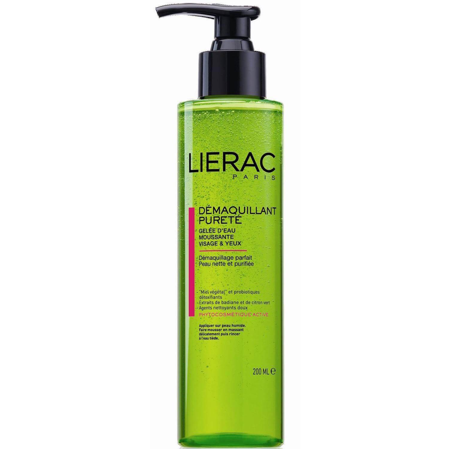 Lierac Demaquillant Purete Καθαριστικό Ζελ Για Ντεμακιγιάζ Προσώπου & Ματιών Για Όλους Τους Τύπους Επιδερμίδας 200ml