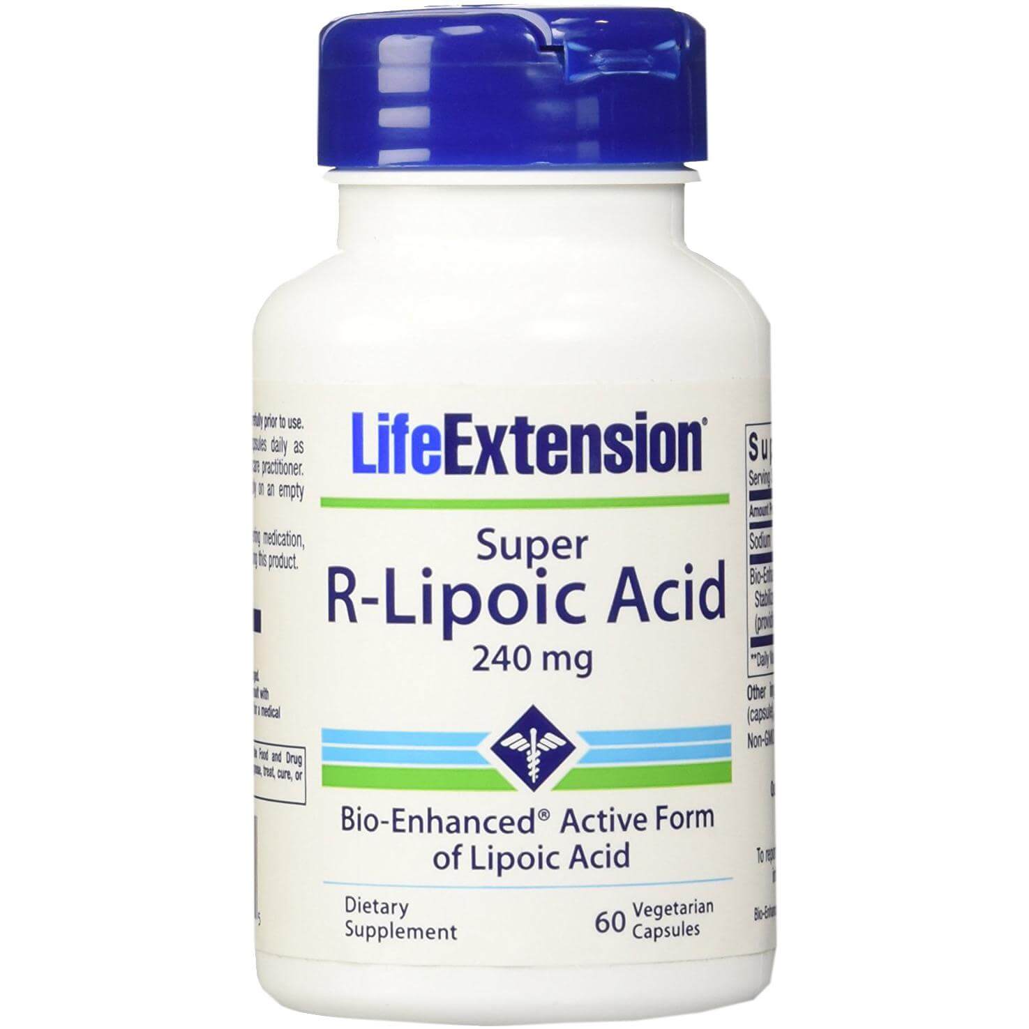 LIfe Extension Super R-Lipoic Acid 240mg Συμπλήρωμα Διατροφής, Προστατεύει από το Οξειδωτικό Στρες 60veg.Caps