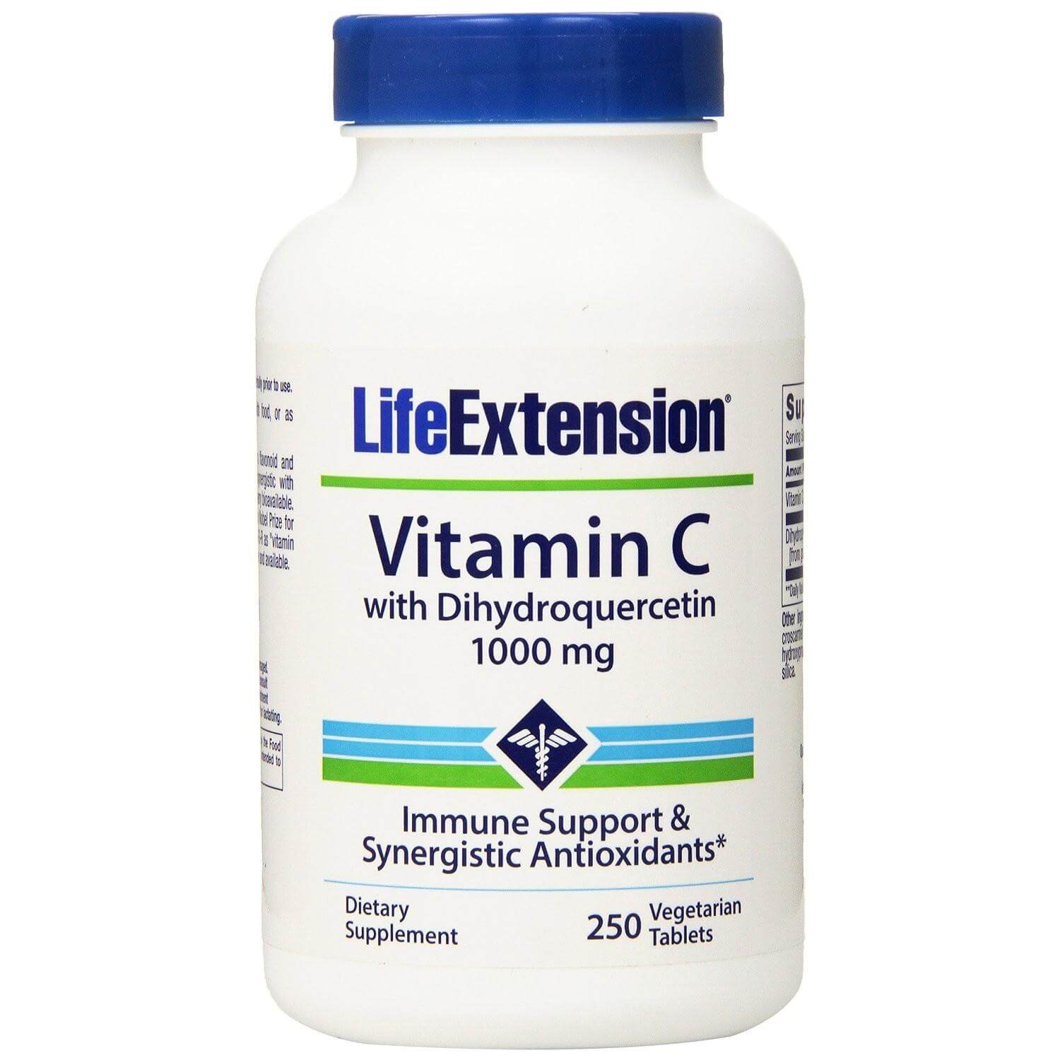 Life Extension Vitamin C With Dihydroquercetin 1000mg Συμπλήρωμα Διατροφής Βιταμίνης C Ενίσχυσης του Ανοσοποιητικού 250veg.tabs