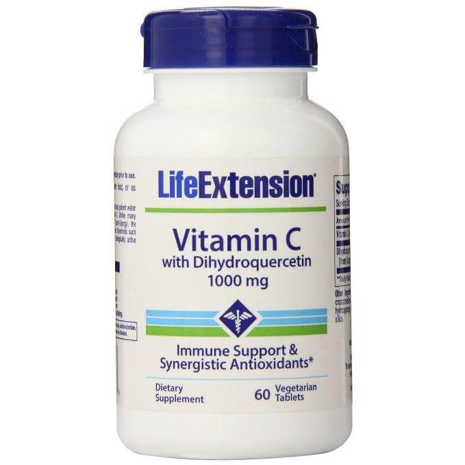 Life Extension Vitamin C With Dihydroquercetin 1000mg Συμπλήρωμα Διατροφής Βιταμίνης C Ενίσχυσης του Ανοσοποιητικού 60veg.tabs