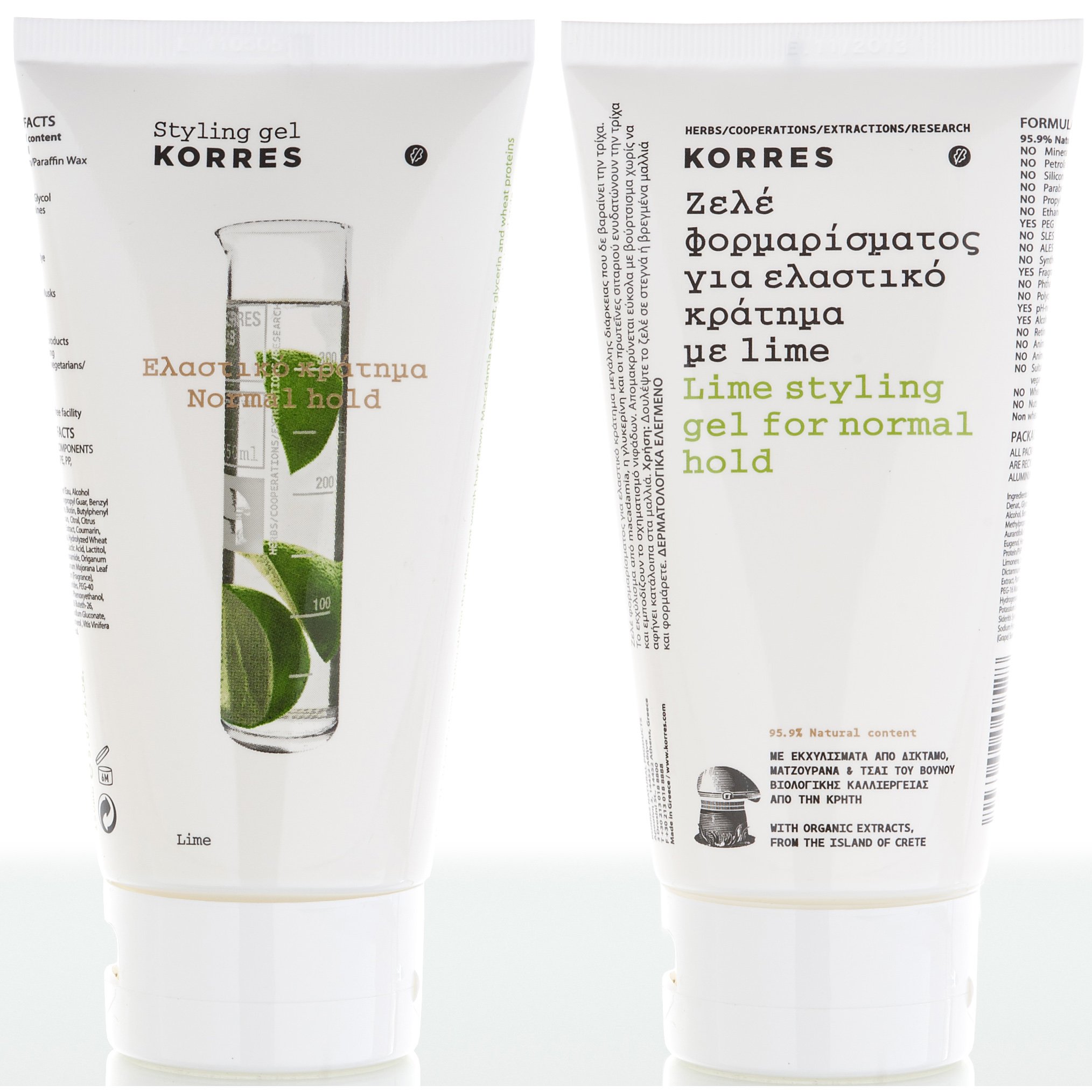Korres Ζελέ Φορμαρίσματος Με Lime Ελαστικό Κράτημα 150ml