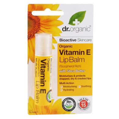 Dr Organic Organic Vitamin E Lip Balm Lip Balm Χειλιών με Βιολογική Βιταμίνη E 5.7ml